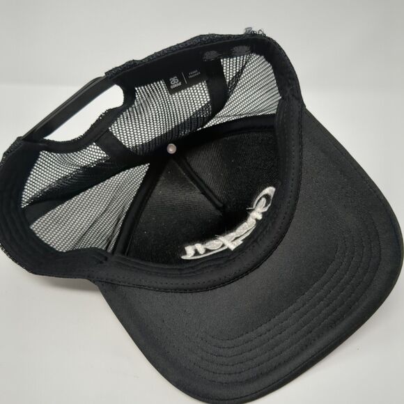 Oregon Snapback Frame Trucker Hat Black One Size Mesh Back AS Colour - Picture 6 of 8